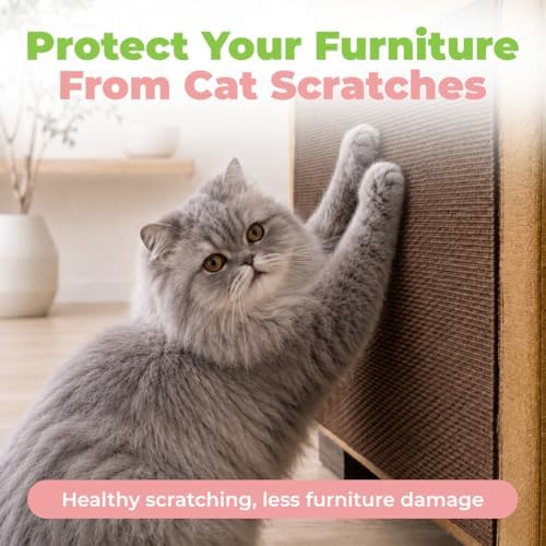 Catify Peel & Stick Cat Scratching Mat - Brown, L:39"