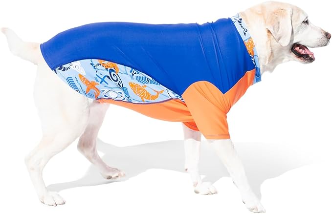 PlayaPup Dog Sun Shirt, USA Made (UPF 50+), Noche, Small