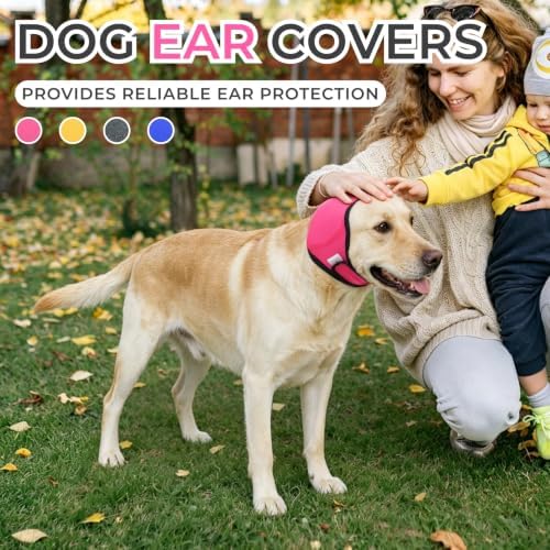 Dog Ear Covers for Bath,Dog Ear Muffs Noise Reduction Anxiety Relief