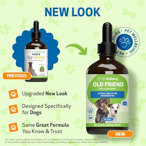 Pet Wellbeing Old Friend for Dogs - Senior Immune & Cognitive, 4 oz