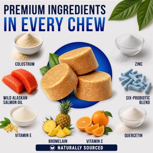 Dog Allergy Chews - 250 Count - Allergy & Itch Relief for Dogs with Omega 3