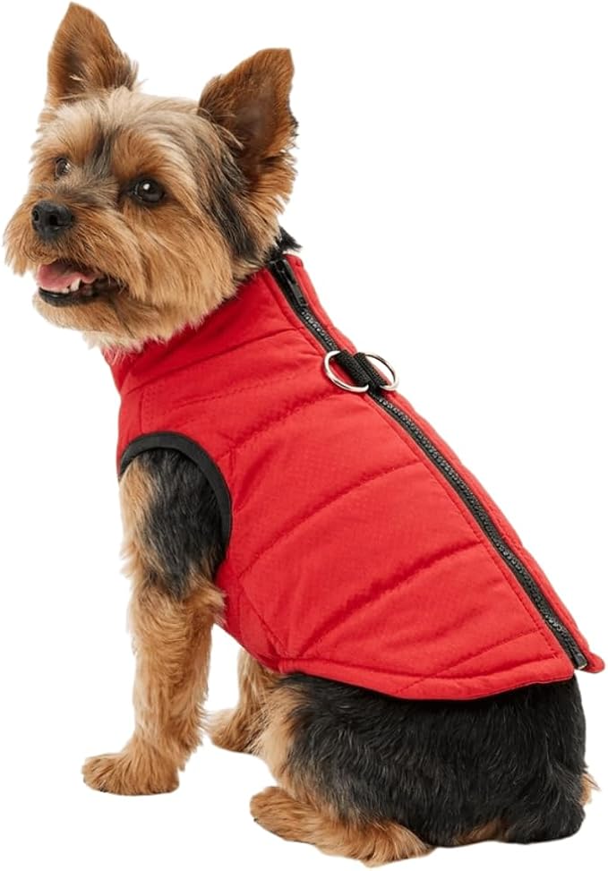 Small Dog Coats Warm Winter Dogs Jacket Pet Jackets Puppy Cold Weather Coat Pet Clothes for Small Dogs, Red, X-Small