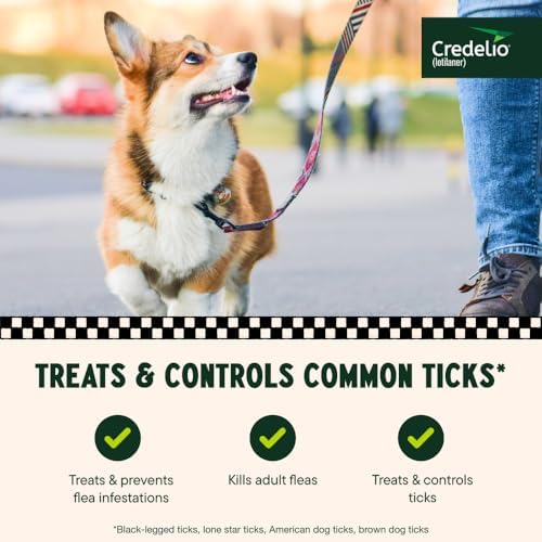 Credelio (lotilaner) Tick & Flea Treatment for Dogs 12.1-25 lbs., 3ct