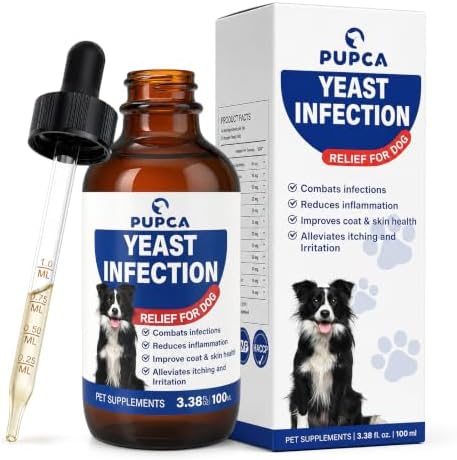 Yeast Balance Treatment Drops for Dogs, Liquid Itch Relief Supplement