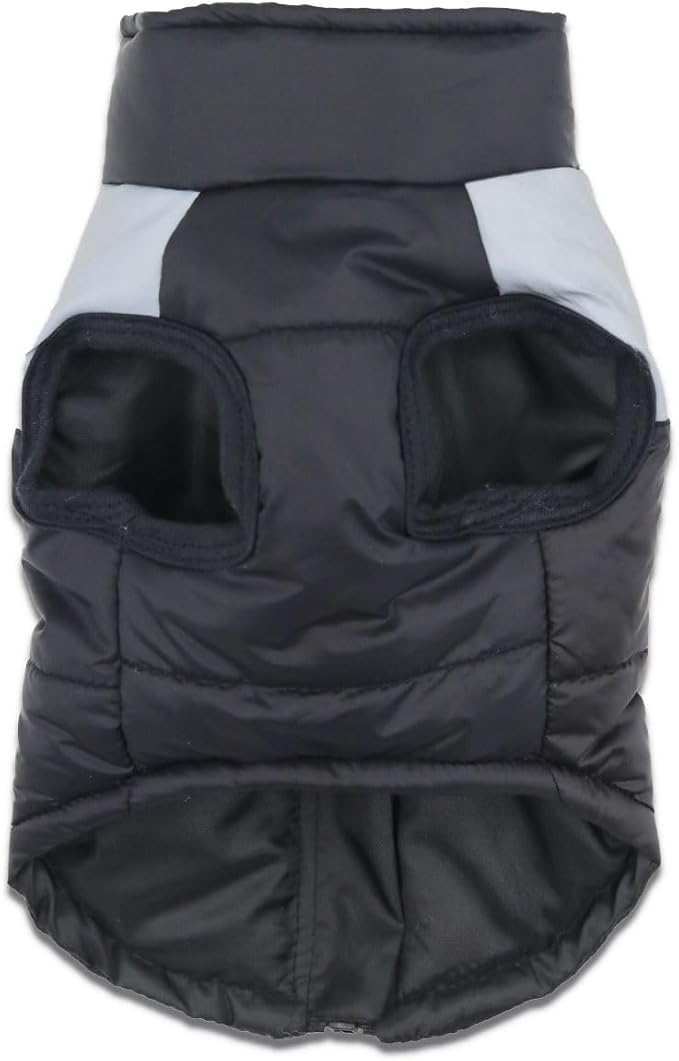 Small Dog Coats Warm Winter Jackets for Small Medium Dogs Puppy Cold Weather Coat Pet Clothes, Grey, Small