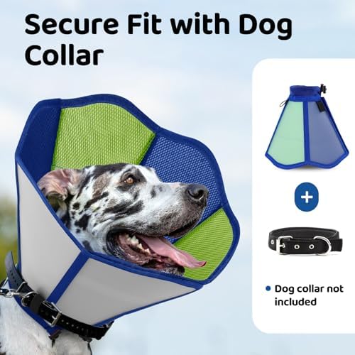 Dog Cones for Large Dogs, Soft Cone for Dogs to Stop Licking