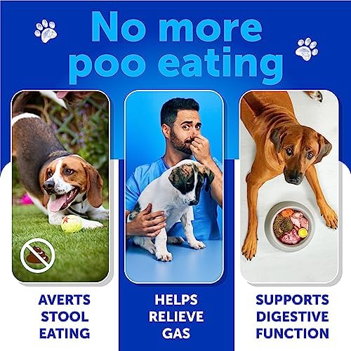 No Poo Chews for Dogs - 120 Bites - Poop Eating Deterrent for Dogs, Puppies