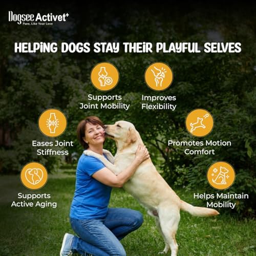 Dogsee Activet+ Freeze Dried Dog Food Topper with Yak Cheese Powder, Dog Supplement for Hip & Joint, Improve Mobility, Bone Strength & Promotes Better Joint Health (30 Sachets)