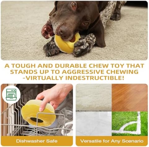 Frozen Dog Treat Toy for Large Dogs, Dog Toys for Aggressive Chewers