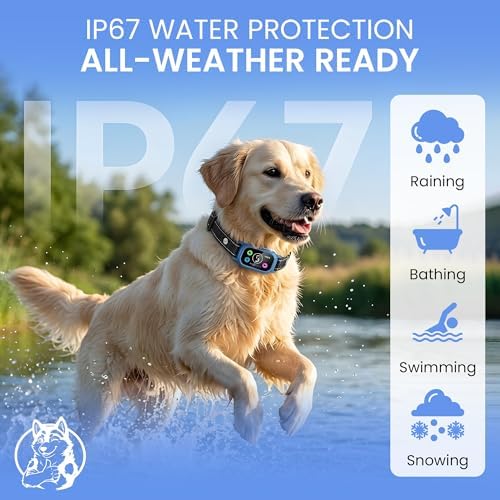 No-Shock Humane 2-in-1 Smart Bark Collar + Remote: Beep & 2X Vibration| Auto Bark Training| Manual Trigger Button|15lbs+| Small Medium Large Dogs| 4 Modes| Rechargeable| 5 Sensitivities
