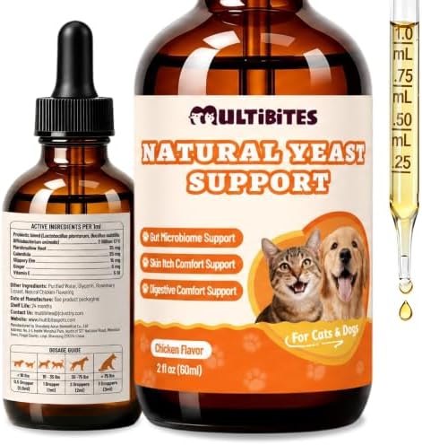 Cats & Dog Yeast Infection Relief Drops, Chicken Flavor, 2 fl oz