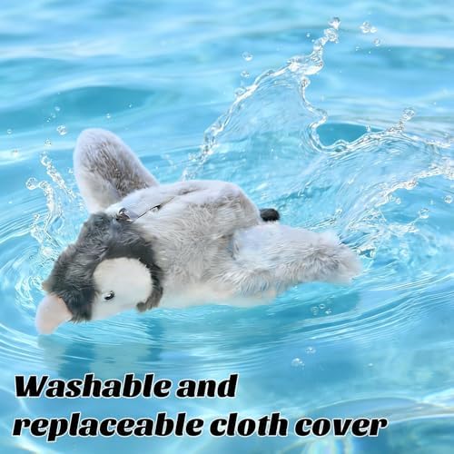 Interactive Flying Bird Cat Toy with Flapping Wings & Chirping Sounds - Rechargeable Cat Toys Interactive for Bored Indoor Adult Cats, Electric Simulation Pet Toy for Cats & Dogs (Grey)