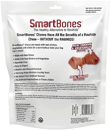 SmartBones Real Sirloin Mini Chews, 30 Count (Pack of 1)