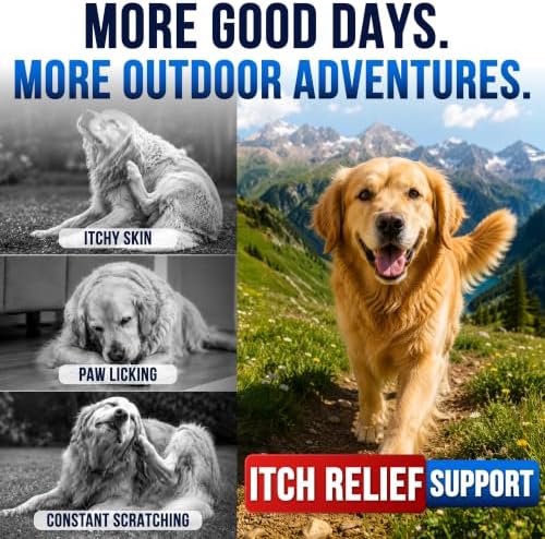 Dog Allergy Chews - 250 Count - Allergy & Itch Relief for Dogs with Omega 3