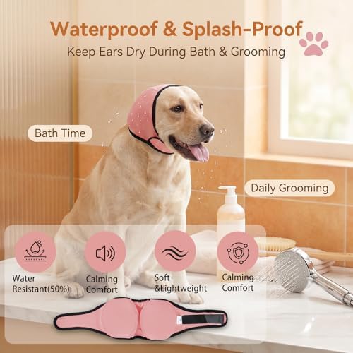 Dog Ear Covers & No Shake Ear Wraps for Hematoma,Grooming,Drying