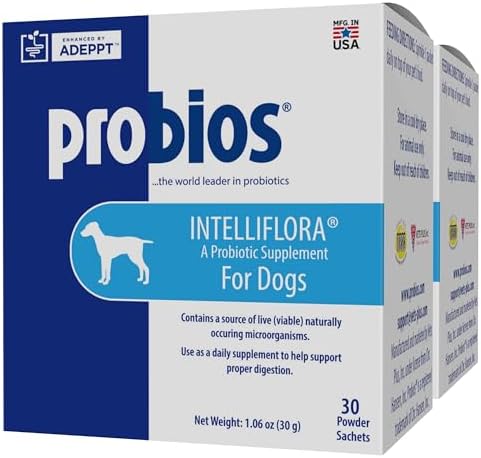 Probios Intelliflora Dog Probiotic Powder, 30 Sachets, 2-Pack