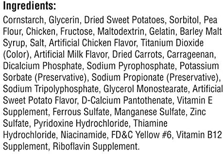 SmartBones Mini Bones Rawhide-Free Dog Treat, Real Sweet Potato, 32 Count