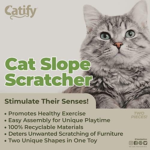 Best Pet Supplies Catify Cat Scratcher Pads - Slope, 2-Pack