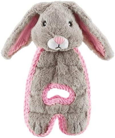 Outward Hound by Charming Pet Cuddle Tugs Bunny Plush Squeaky Dog Toy