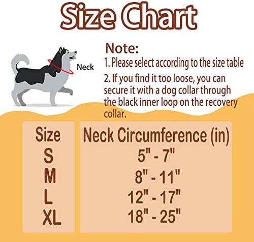 Soft Inflatable Cone Recovery Collar for Dogs and Cats After Surgery