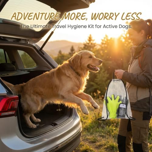 Dog Paw Cleaner Kit with Spray Bottle and Chenille Mitt