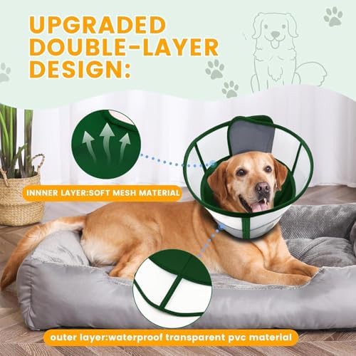 Dog Cone to Stop Licking, Soft Dog Cone Collar Alternative After Surgery