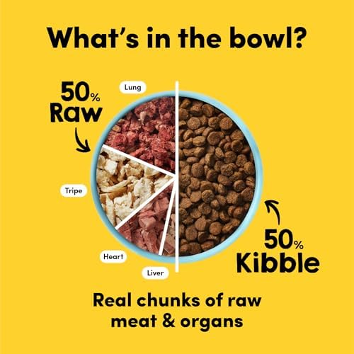 RawMix 50 Beef Freeze-Dried Dog Food, 2 lb