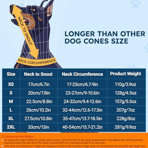 Soft Dog Cone Collar for Large Dogs After Surgery Adjustable