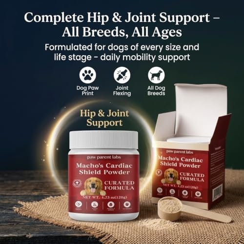 Paw Parent Cardiac Shield Powder,Macho Secret Powder-4.23oz