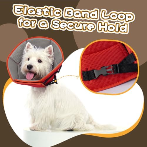 Dog Cone Collar Soft Cone for Medium Dogs After Surgery Adjustable Elizabethan Collar for Dogs to Stop Licking Wounds, Biting Stitches Professional Pet Recovery Cones E-Collar for Dog