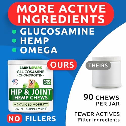 Advanced Joint Hemp Chews for Dogs Mobility - Hip&Joint Pain Relief Treats