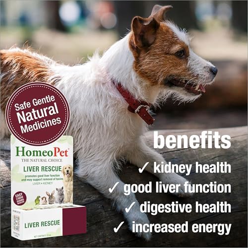 HomeoPet Liver Rescue, Supplement for Dogs and Cats, 15 Milliliters