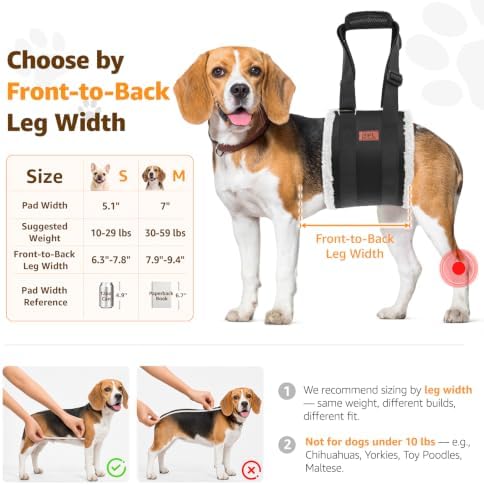 Adjustable Dog Sling for Medium Dogs Soft Post-ACL Surgery Mobility Aid