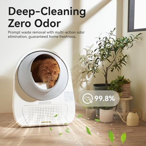 CATLINK Luxury Self Cleaning Cat Litter Box for Multiple Cats, 60 Liners