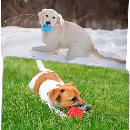 Squeaky Dog Toys for Aggressive Chewers, Indestructible Dog Balls for Aggressive Chewers, Squeaky Balls for Dogs, Interactive Toys for Large Dogs, Funny Heavy Duty Ball