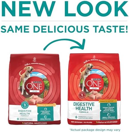 Purina ONE Plus Digestive Health Dry Dog Food, Chicken, 16.5 lb Bag