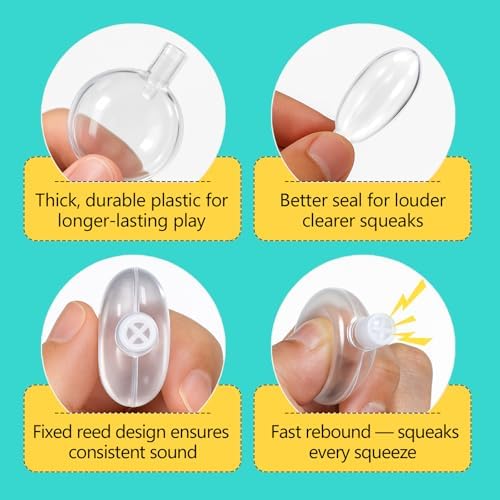 Squeakers for Dog Toys - 50 Pack Replacement Dog Toy Squeakers