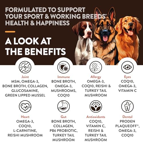 NaturVet Breed Specific Multivitamin for Sport & Working Breed Dogs