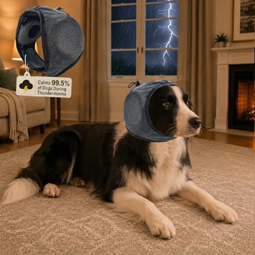 Noise Cancelling Ear Muffs for Dogs: Calms 99.5% of Dogs for Thunderstorms