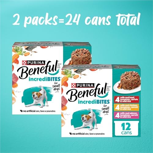 Purina Beneful IncrediBites Wet Dog Food Variety Pack, (2x12) 3 oz