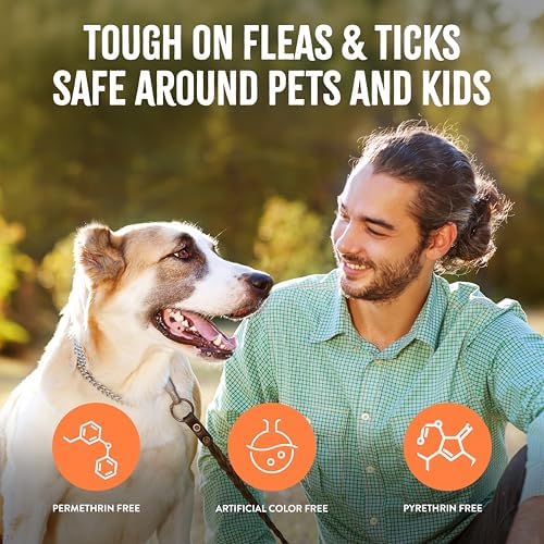 TropiClean Flea and Tick Shampoo & Spray for Dogs, Protect & Repel, 2 Pack