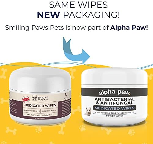 Smiling Paws Pets Comprehensive Pet Care Bundle: Tris Flush Dog & Cat Ear Cleaner Solution with Advanced Cat & Dog Skin Treatment Wipes