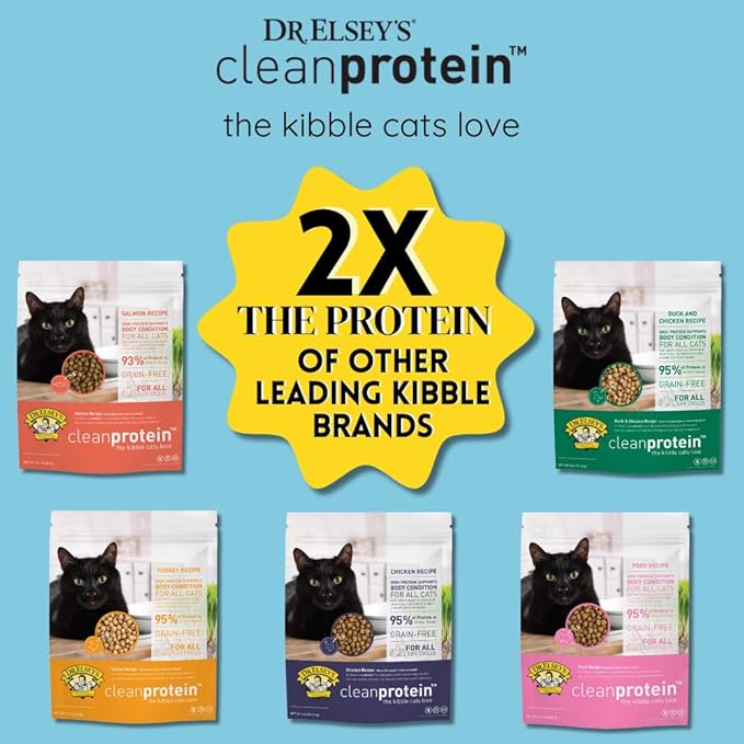 Dr. Elsey's Cleanprotein Salmon Formula Dry Cat Food, 6.6 Lb