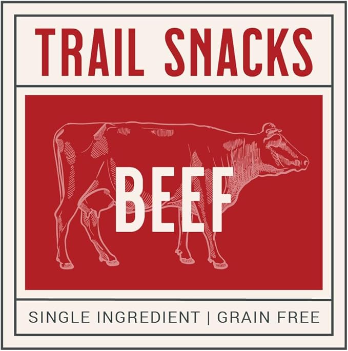 MONTANA DOG FOOD CO. Freeze-Dried Beef Heart Dog Treats (Trail Snacks) – 100% Natural, Single Ingredient, High Protein, Grain-Free, Made in USA – 3 oz Bag