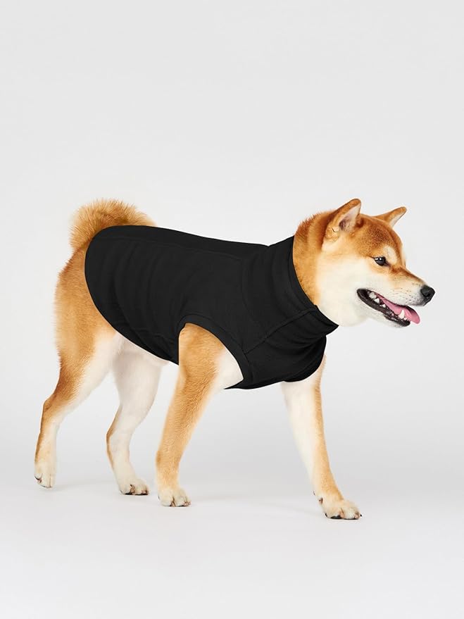 Haloumoning Fleece Dog Sweater Turtleneck Pullover Sweatshirt Pet Winter Warm Clothes