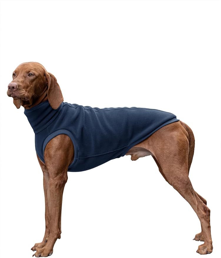 Haloumoning Fleece Dog Sweater Turtleneck Pullover Sweatshirt Pet Winter Warm Clothes