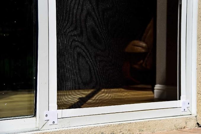 Custom Sliding Door Pet Door Screen Kit | For Existing Patio Screen Doors | Pet-Friendly Entrance for Dogs & Cats | Kit Only, Does Not Include Screen | Plus Extra White Tape, Magnetic Closures