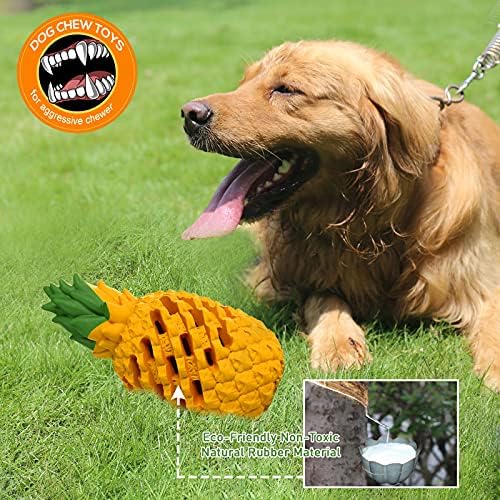 Indestructible Pineapple Dog Toy - Large Aggressive Chewers Training
