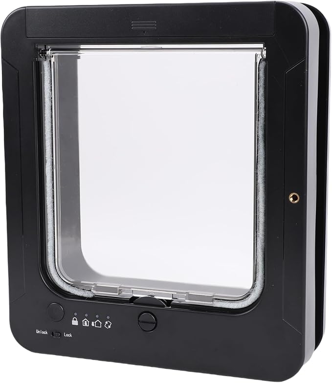 Generic 2026 Upgrade Smart Cat Door for Interior & Exterior, Automatic Sensing Pet Door with Collar Activated Opening, Electronic Cat Flap for Kitty Kittens Doggie