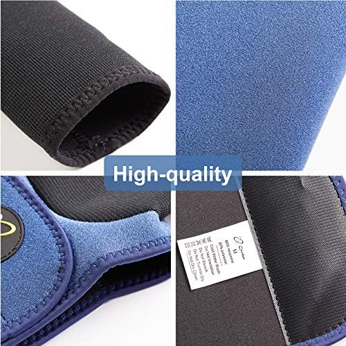 Coodeo Dog Recovery Suit, Cone Collar Alternative, Abrasion Resistant Dog Recovery Sleeve, Washable 2.5mm Thick and Waterproof, Pet Wounds Prevent Licking, Bite, Keep Dry（Blue，L